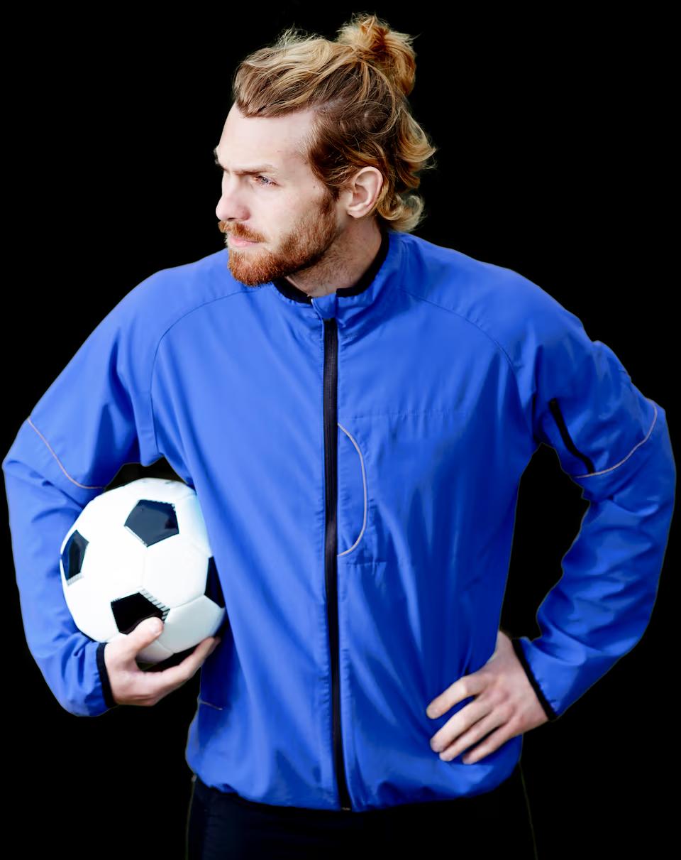 Fußballtrainer am Spielfeldrand