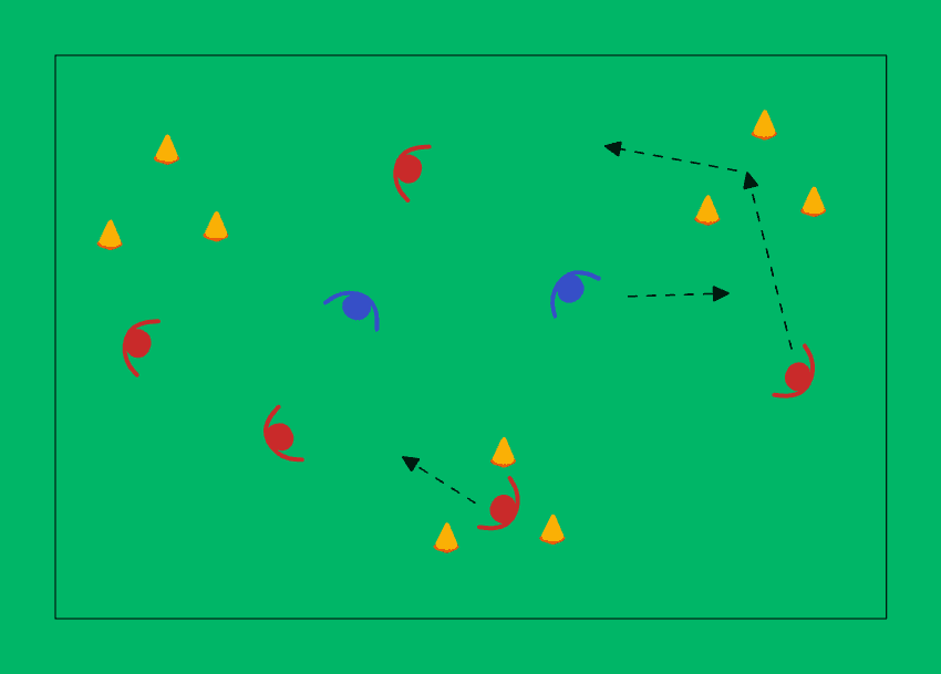 Triangle Tag and Ball Stealing