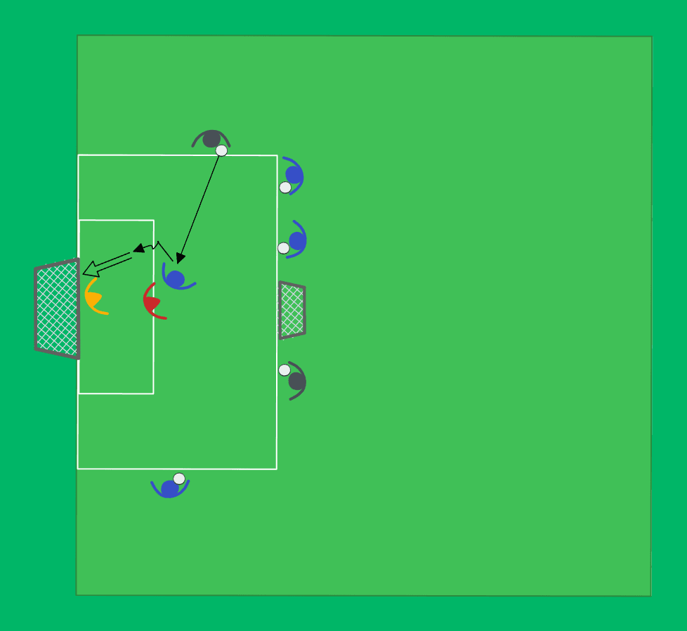 1v1 in the penalty area