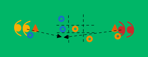 Tic-tac-toe with bibs/cones